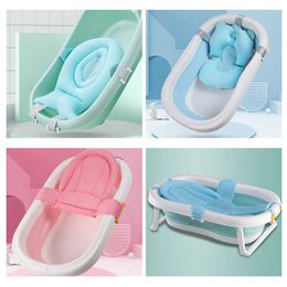 ing s Seats Folding Cute Baby Shower Tub Pad Non-Slip tub Mat Newborn Portable Bath Tools Gift For Infant P230417