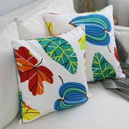 Pillow Colour Leaf Hug Pillowcase Waist Cover Living Room Sofa Fall Case Luxury Without Core