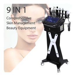 Professional 9 In 1 RF Facial Skin Care Ultrasonic Skin Tightening Face Massage Pores Cleaner Anti-aging Beauty Machine