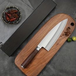 1pc Stainless Steel Kitchen Knife, Portable Sushi Knife, Meat Cutting Knife For Home And Outdoor Camping