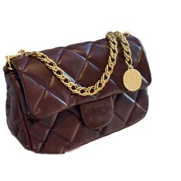 Chanells Fat CC Bag Channelbags Square One Shoulder Bag Small Sheepskin Square Bag Diamond Cheque Storage Bag Gold Chain