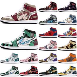 DIY classics Customised shoes sports basketball shoes 1s men women antiskid anime loafers Versatile Customised figure sneakers 36-48 315043