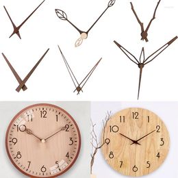 Wall Clocks Wood DIY Clock Hands Repair Parts Tools Home Decor Walnut Quartz Pointers Suitable For 10 12 14 Inch