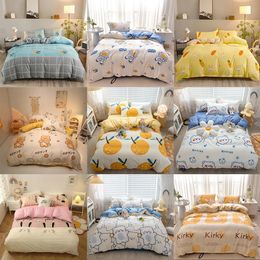 Bedding sets YanYangTian Nordic bed fourpiece bedding set summer winter blankets for queen size sheets bedroom linen calico 231117