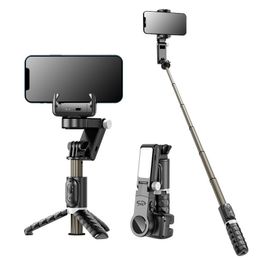 Q18 Desktop Following the shooting Mode Gimbal Stabiliser Selfie Stick Tripod with Fill Light for iPhone Cell Phone Smartphone