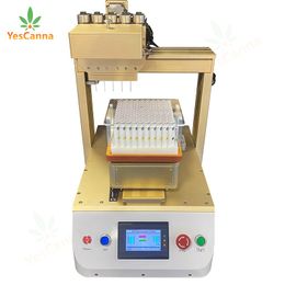 Food Grade Full Pharmaceutical Cartridge Oil Filler And Capper Liquid Filling And Capping Machine With Heating Control Electronics Digital Control For Thick Oil