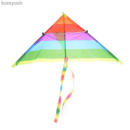 Kite Accessories 1PC Rainbow Kite Outdoor Baby Toys For Kids Kites without Control Bar and LineL231118