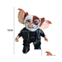 Action Toy Figures 15Cm Halloween Resin Mogwall Figure Toys Cute Gremlins Model Horror Dolls For Home Desktop Window Store Ornamen Dhbtg