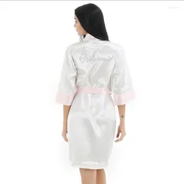 Women's Sleepwear Bridesmaid Wedding Short Robe Bath Gown Womens Kimono Yukata Nightgown Lady Sleepshirts Pyjama Nightdress S-XXL #4162