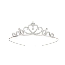 Beautiful Shiny Crystal Bridal Headpieces Party Pageant Silver Plated Crown Headband Wedding Tiaras Accessories