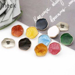 Button Hair Clips Barrettes Electroplated Button Color Plastic WomenS Woolen Coat Windbreaker Large High-End Sweater Button Diy Sewing Accessories