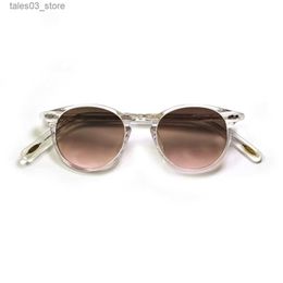 Sunglasses Trendy Small Size Round Sunglasses for Women Crystal Circle Sunglasses Frame Gradient Sun Lens UV400 Protection Driving Glasses Q231120