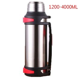 Mugs 12004000ML Large Thermos Bottle Vacuum Flasks Stainless Steel Insulated Thermal Cup with Strap 48 Hours Insalation Water 231117