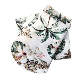 Dog Apparel Dog Apparel Shirts Summer Beach Clothes Vest Pet Clothing Floral T-Shirt Hawaiian For Drop Delivery Home Garden Pet Suppli Dhtna