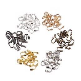 30-100pcs 4.5x4mm Wire Protectors Wire Guard Guardian Protectors loops U Shape Accessories Clasps Connector For Jewelry Making Jewelry MakingJewelry Findings