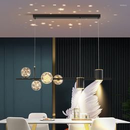 Chandeliers Nordic Light Luxury Led Restaurant Chandelier Bedroom Indoor Lighting Fashion Creative Bar Star Ceiling Lamp