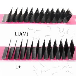 L+/M/LU/LC /LD/C/CC/D/DD Eyelash Extensions Matte Black 8-15mm False Individual Eyelashes Soft Silk Makeup Lashes Extension Makeup Tools AccessoriesFalse