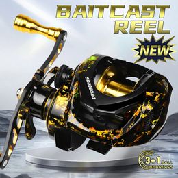 Fly Fishing Reels2 Baitcasting Reel 31BB cast reel smooth metal 72 1 gear ratio fishing standard or deep shallow for bass 231117