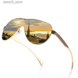 Sunglasses SC One-piece Shape Men Sunglasses Polarized Elastic Paint Surface Sun Glasses Women Sports Shield Glasses Oversized Goggles 2020 Q231118