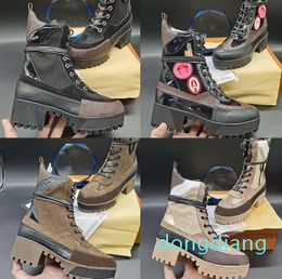 Designer Martin Boots High Heels Boot Ankle Boot Real Shoes Fashion Winter Fall Martins Cowboy Leathe