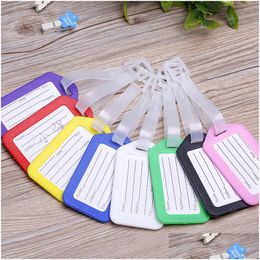 Other Event Party Supplies Plastic Pp Travel Lage Tag Suitcase Boarding Pass Board Viagem Checked Card Mixproof Address Label Name Dh9Hn