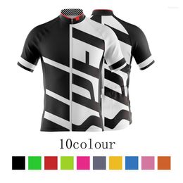 Racing Jackets AlienSkin Team Cycling Clothes 2023 Men Bicycle Shirt Short Sleeve Mtb Jersey Road Bike Clothing Breathable Jerseys