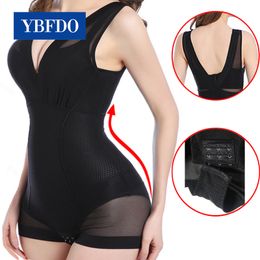 Women's Shapers YBFDO Women slimming belt tummy shaper corrective underwear waist trainer binders body shapers shapewear Vest Bodysuits Jumpsuit 230418