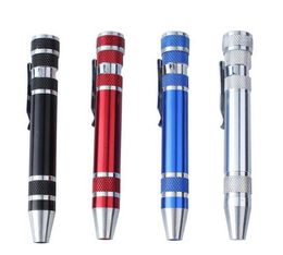 Multifunction 8 in 1 Precision Screwdriver With Magnetic Mini Portable Portable Aluminium Tool Pen Repair Tools For Mobile Phone3611407