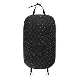 Car Seat Covers Space Saving Keep Clean Practical Universal With Pockets Organizer Back Cover Anti Kick Mat Waterproof PU Leather Protector