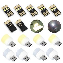 5Pcs Mini USB Night Light Camping Equipment for Power Bank Computer Plug in LED Light Bulb Mini Keychain Camping Lamp Camping HikingOutdoor Tools Sports