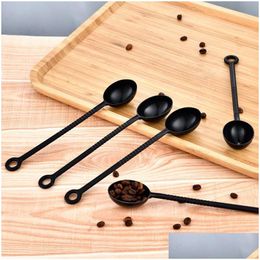 Coffee Scoops Long Handle Measuring Spoon Foodgrade Plastic For Bubble Teatapioca Boba Pearls Stirring Spoons Wholesale Lx4724 Drop Dh9Oi