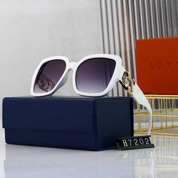 Fashion designer LOU VUT luxury Cool sunglasses 22 New Sunglasses Women INS Box UV Resistant Glasses Mesh Red Large Frame