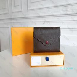 2023-High quality Genuine Leather Purse Holder Luxurys designer wallet handbag Card Holders Women's MEN Coin Black Lambskin