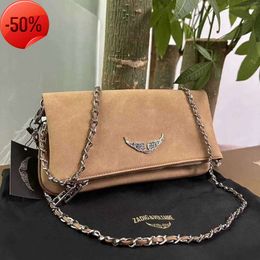 Chide Zadig Voltaire Shoulder Crossbody Bags Famous Wing Pattern Women Envelope Messenger Bag Designer Luxury Handbags Fashion Rivet Hobo Baguette Chain Pu