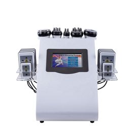 Professional portable 40K ultrasonic vacuole vacuum 6 in 1 fat reduction slimmer cellulite removal body shaping machine