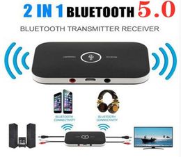 Betooth Audio Receivers Adapter Wireless Transmitter and Receiver 2 in 1 3.5mm Jack for TV Home Stereo System Headphones Speaker334h2357655