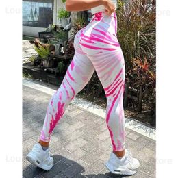 Women's Leggings Tie Dye Yogo Legging Women High Waist Seamless Sport Leggings Sexy Honey Peach Stretch Fitness Cycling Fashion Pantng T231118