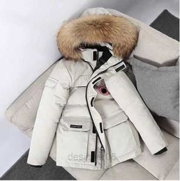 Canadian Goose Winter Coat Thick Warm Men's Down Parkas Jackets Work Clothes Jacket Outdoor Thickened Fashion Keeping Couple Live Broadcast Coat387 27SCJ