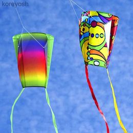 Kite Accessories Large Pocket Kite Long Tail Children's Kite Cartoon Kites Toy Developing Parent-child Educational Kid Toys OutdoorL231118