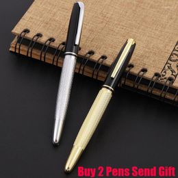 Classic Design High Quality Flower Printing Metal Roller Ballpoint Pen Luxury Business Men Writing Buy 2 Pens Send Gift