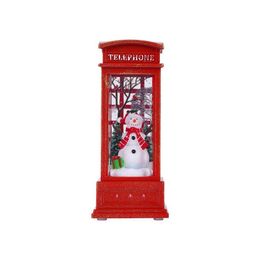 Christmas Decorations Telephone Booth Candle With Holder Led Light Christmas Decorations Candles Cages Elk Santa Claus Printing Candle Dhrme