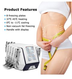 Slimming Machine Fat Freezing Machine Waist Slim Non-Vacuum Reduction Non-Vacuum 8 Pads Can Work Together Together Ce