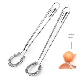 Egg Tools Stainless Steel Whisk Spring Hand Mixer Spoon Kitchen Eggs Sauces Honey Cream Mixing Gadgets Cooking Lx5192 Drop Delivery Dhsvk