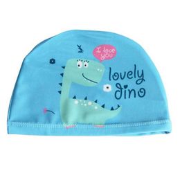 Swimming caps Swimming Cap For Children Elastic Fabric Cute Cartoon For Long Hair Lovely Kids Protect Ears Swim Pool Hat For Boys Girls Swim P230418