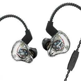 KS1 Dual Magnetic Circuit Dynamic Wired Earphone Gaming Headphones In Ear Monitor Music Earbuds Headset ks1 ks2 IEMs Portable Audio VideoEarphones Headphones