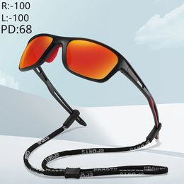 Sunglasses -100-200-300 Myopia Sunglasses Sports Glasses Polarized Optical Prescription Correct Glasses Hyperopic Presbyopic 125 175 225 231118