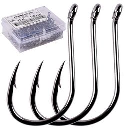 40-100pcs/Box Fishing Hook Iseama Circle Carp Eyed Fishing Hook Size 2-22 Ring eye Japan Fishhooks Single Jig Hook FishingFishhooks fishing hooks eye japan