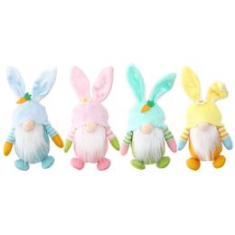 Decorative Objects & Figurines Decorative Objects Happy Easter Faceless Gnome Rabbit Baby Gifts Desktop Decoration Spring Hanging Bunn Dhsk2
