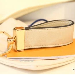 New fashion key chain men women leather bag pendant leather key ring Stainless Steel Leather Keychains Flower Wallet Key Ring Designer Accessories