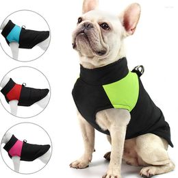 Dog Apparel Waterproof Clothes Winter Zipper Wadded Coat For Small Big Dogs Bichon Puppy Vest Jacket With D-Ring Pet Outfit Clothing